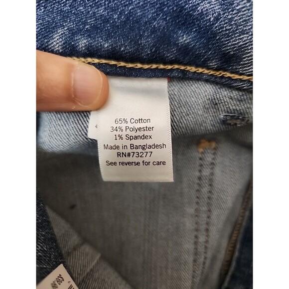 Sonoma Utility Jeans Womens 6 Blue Medium Wash Patch Pockets Stretch NEW - Picture 9 of 10